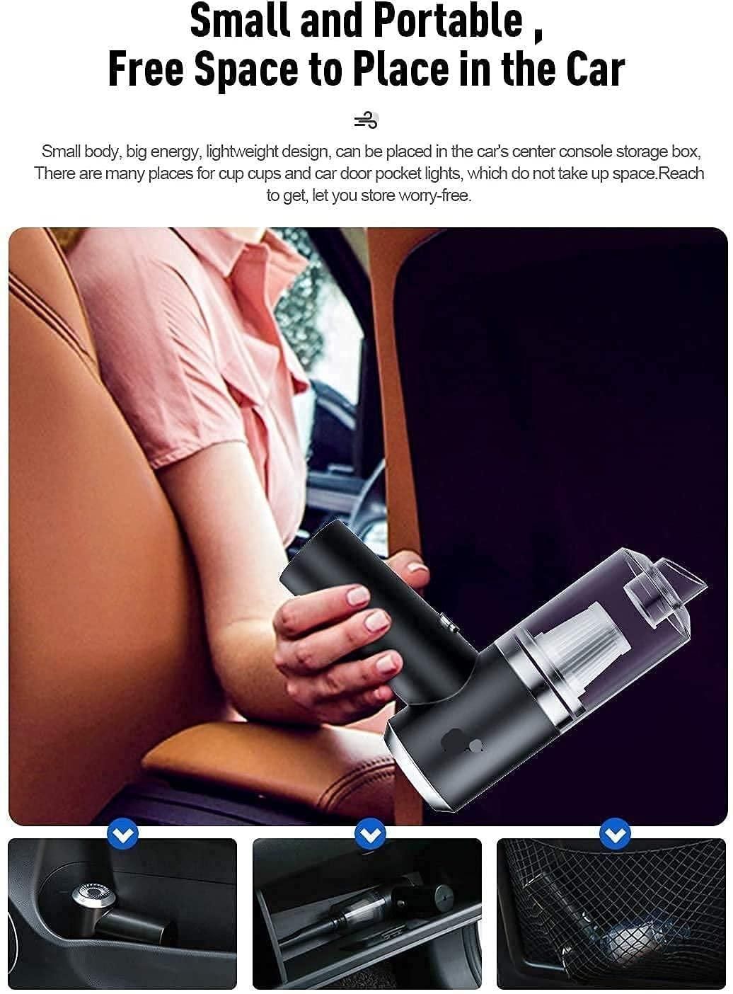 π Portable Wireless Air Duster & Mini Vacuum Cleaner