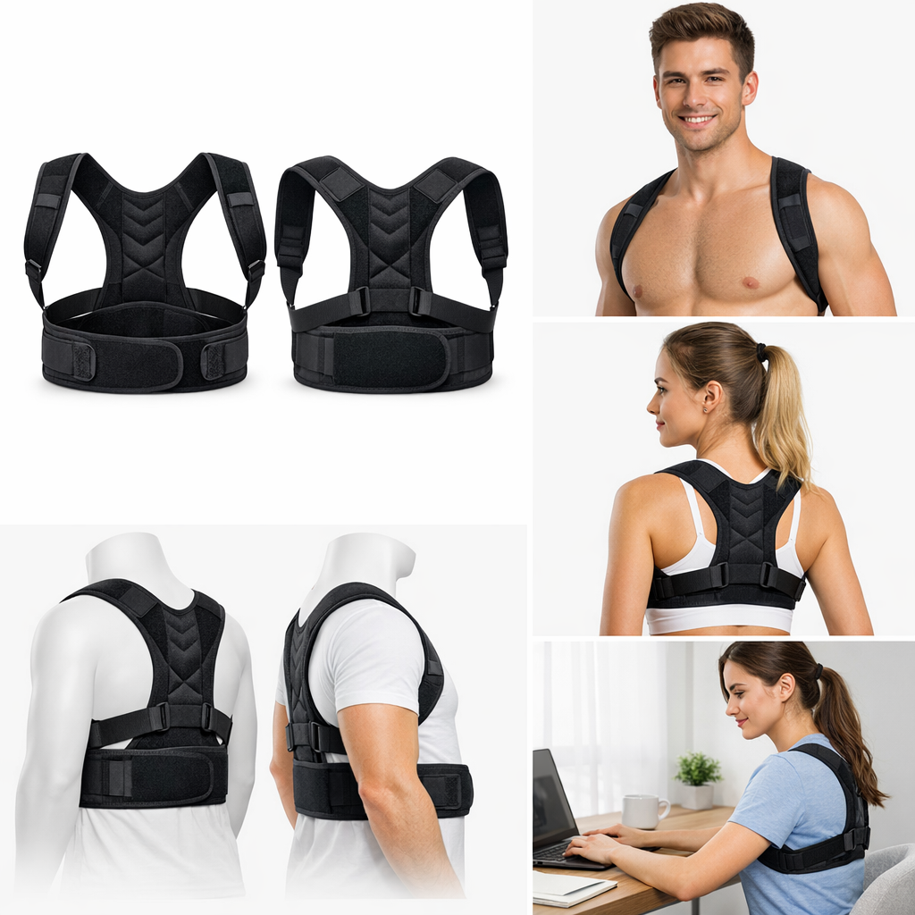 Back Pain Relief Posture Corrector Belt – Adjustable Spine Support
