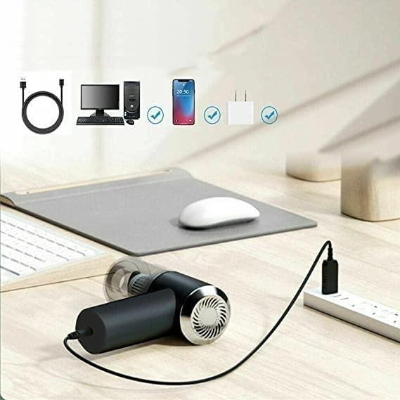 🚀 Portable Wireless Air Duster & Mini Vacuum Cleaner
