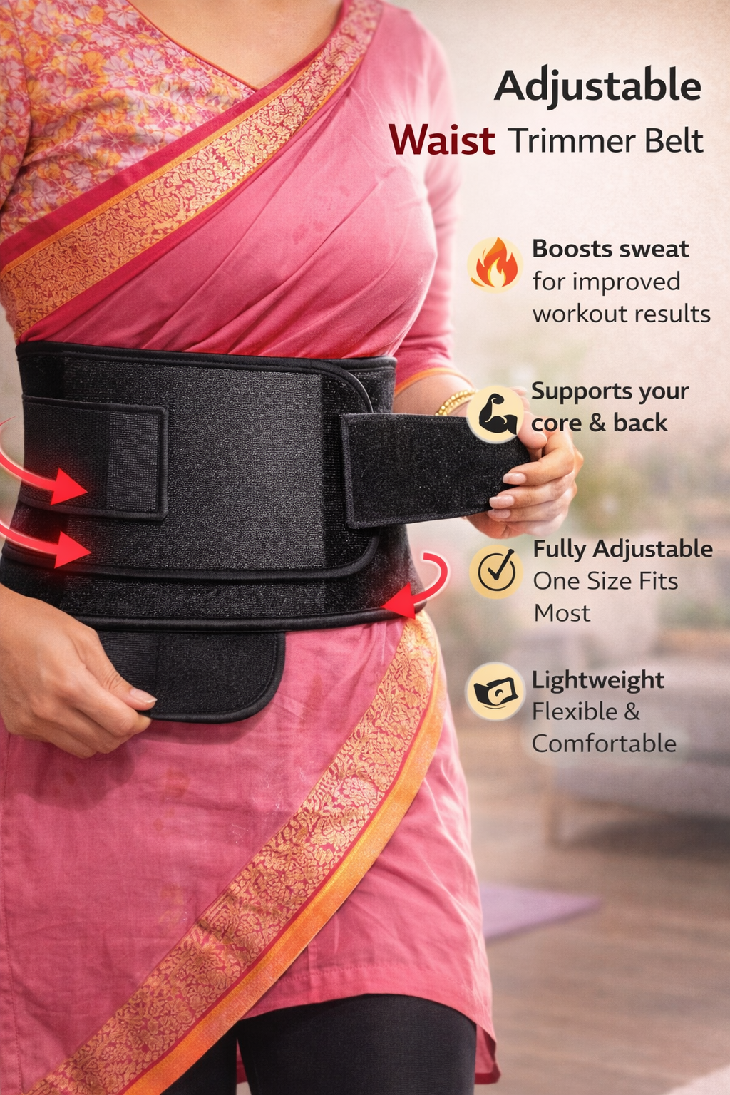 🔥 Adjustable Waist Trimmer Belt