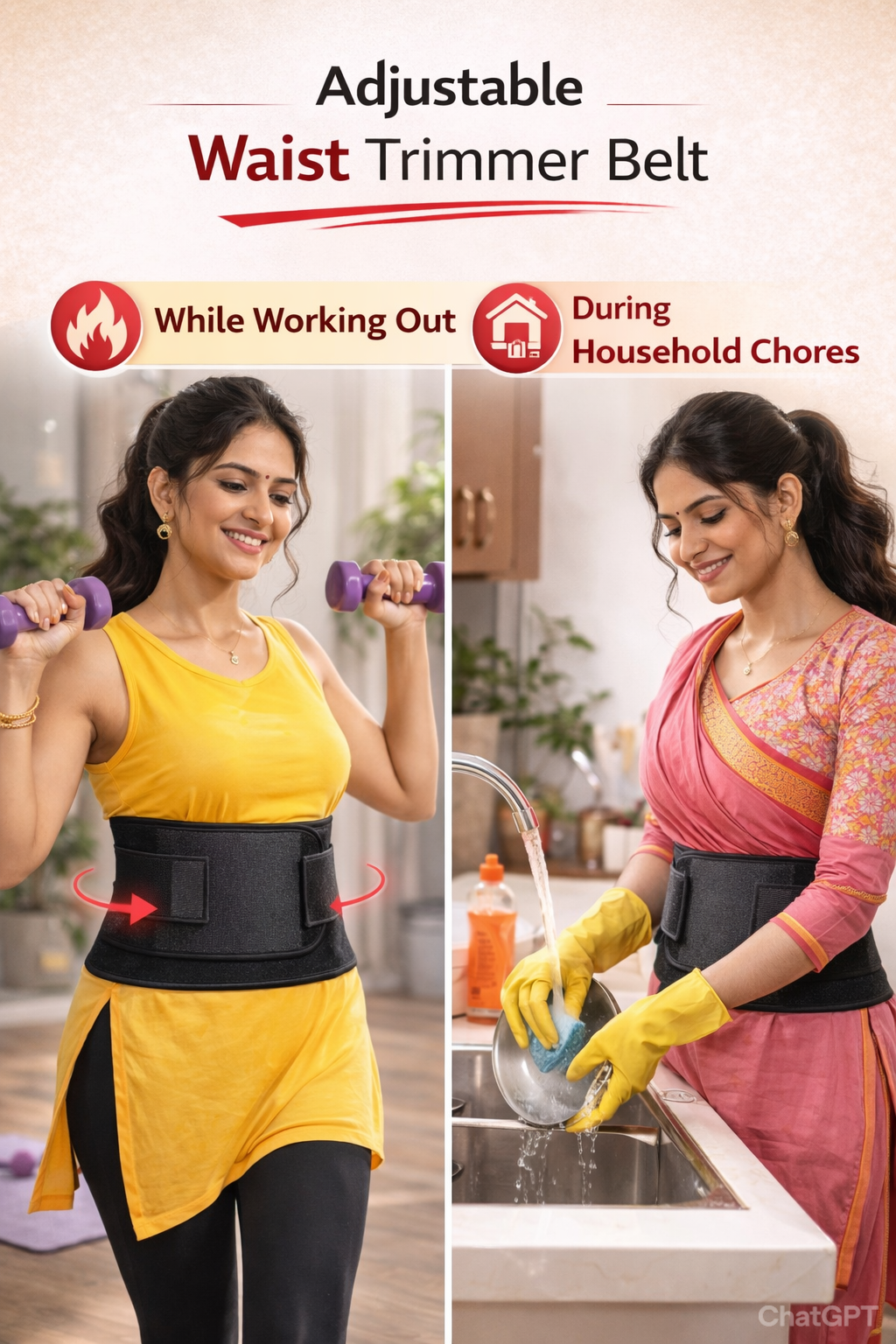 🔥 Adjustable Waist Trimmer Belt