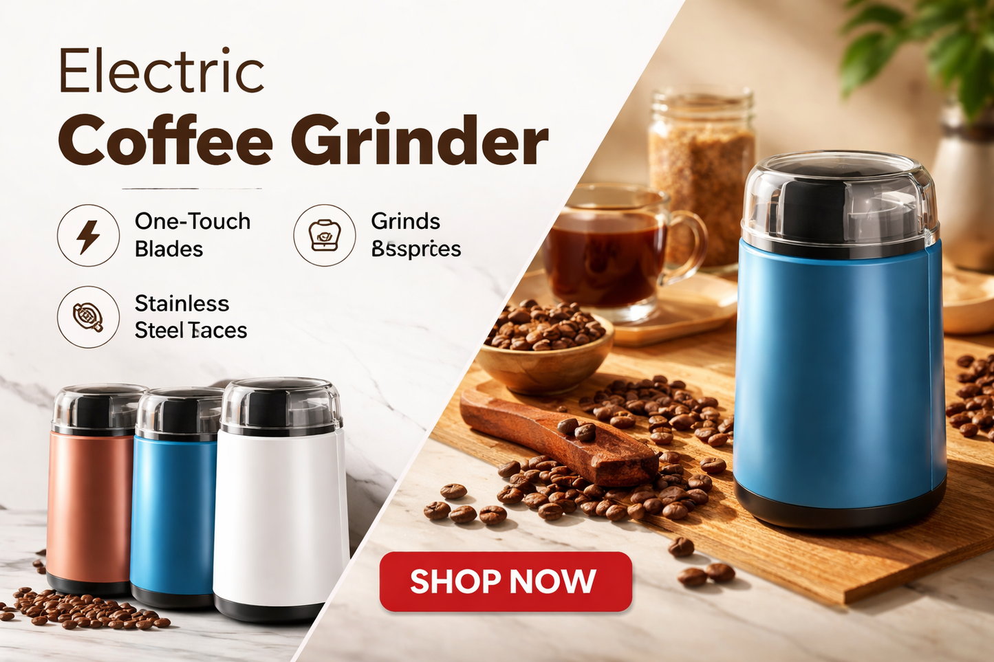 Electric Coffee Grinder(Random Color)