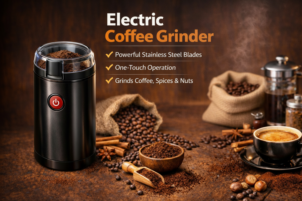 Electric Coffee Grinder(Random Color)